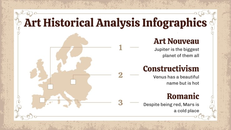 Art Historical Analysis Class for High School Infographics presentation template 