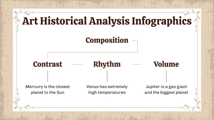 Art Historical Analysis Class for High School Infographics presentation template 