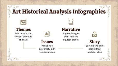 Plantilla de presentación Análisis de historia del arte infografías