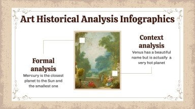 Plantilla de presentación Análisis de historia del arte infografías