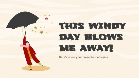 This Windy Day Blows Me Away! presentation template 