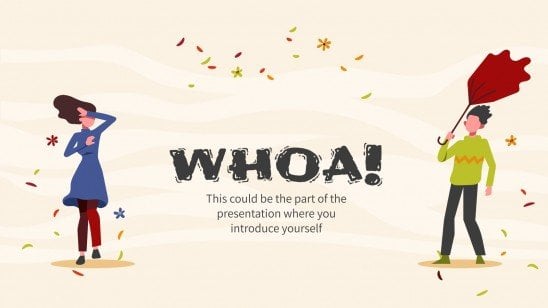 This Windy Day Blows Me Away! presentation template 