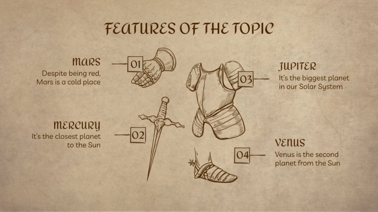 Modelo de apresentação Aula de história no papiro