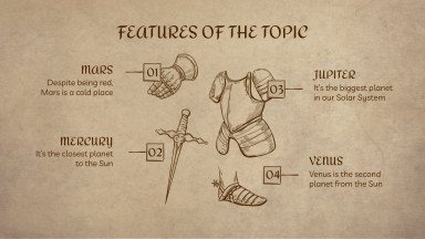 Modelo de apresentação Aula de história no papiro