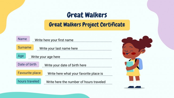Take a Walk Today! presentation template