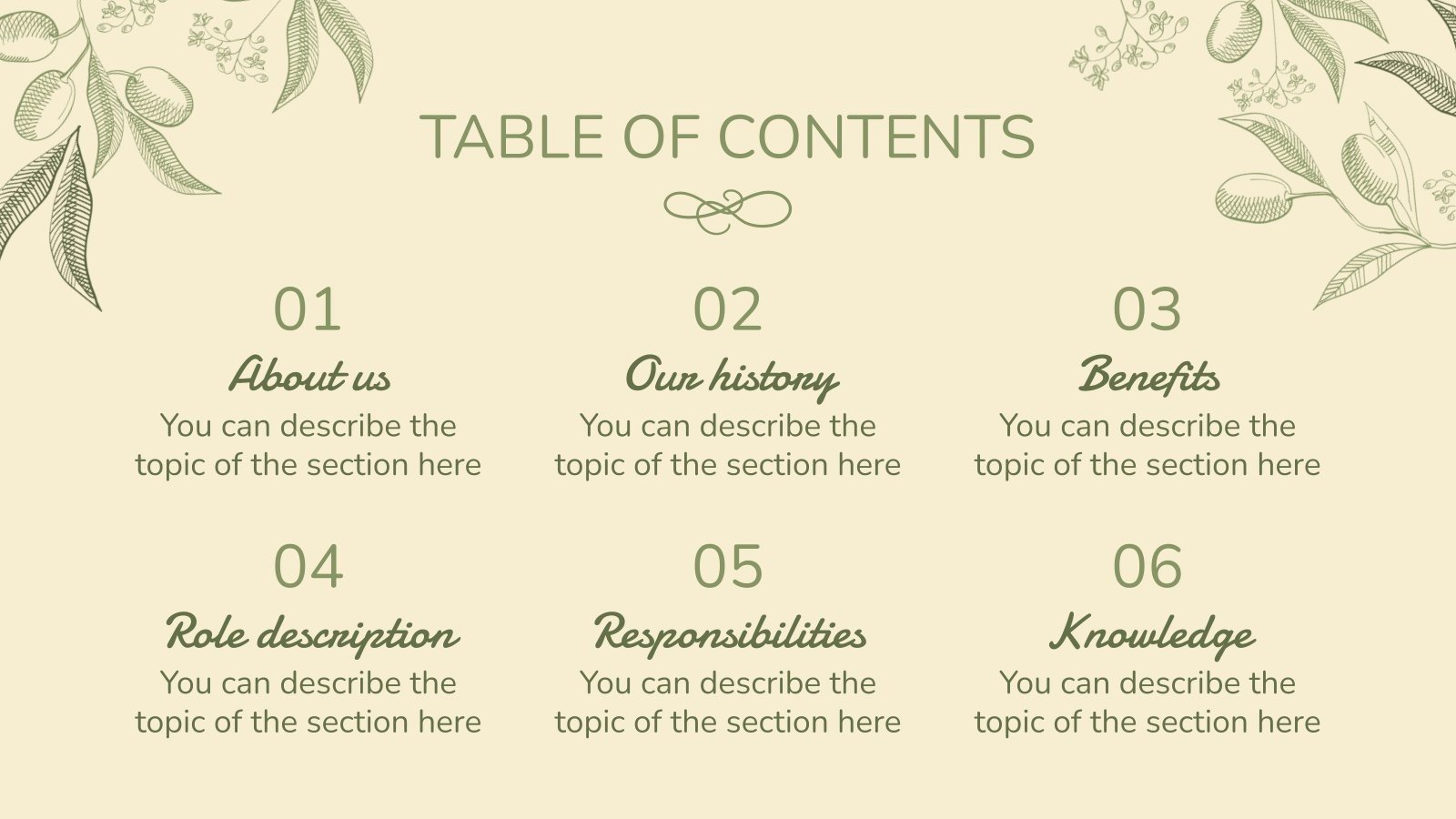 Olive Harvest Seasonal Worker Job Description Google Slides