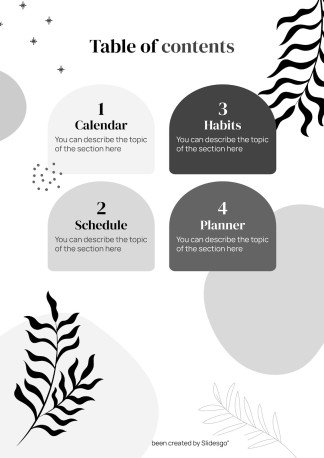 Plantilla de presentación Planificador de oposiciones imprimible en estilo boho