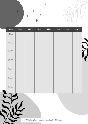 Plantilla de presentación Planificador de oposiciones imprimible en estilo boho