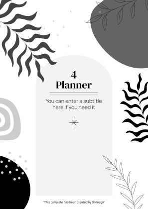 Plantilla de presentación Planificador de oposiciones imprimible en estilo boho