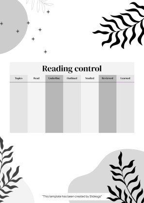 Plantilla de presentación Planificador de oposiciones imprimible en estilo boho