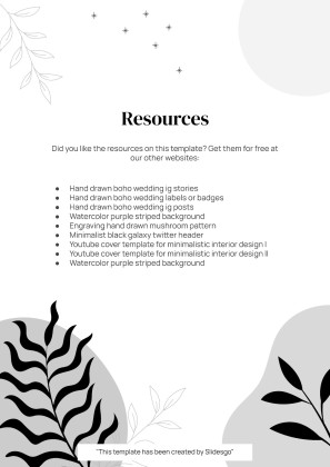 Plantilla de presentación Planificador de oposiciones imprimible en estilo boho