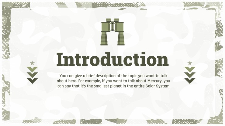 Learn more about the Military presentation template 