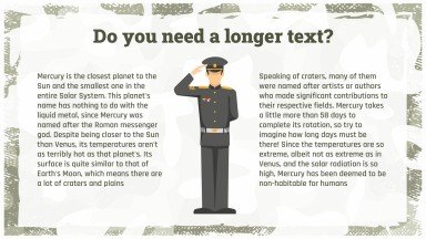 Learn more about the Military presentation template 