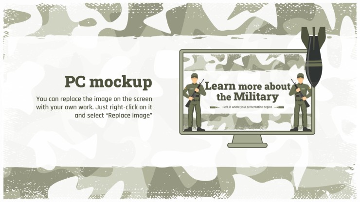 Learn more about the Military presentation template 