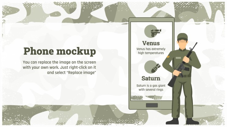 Learn more about the Military presentation template 