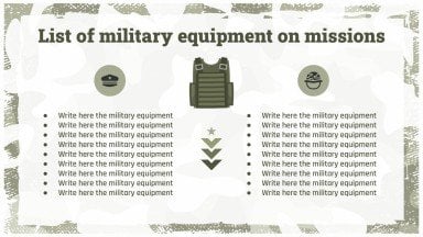 Erfahre mehr über das Militär Präsentationsvorlage