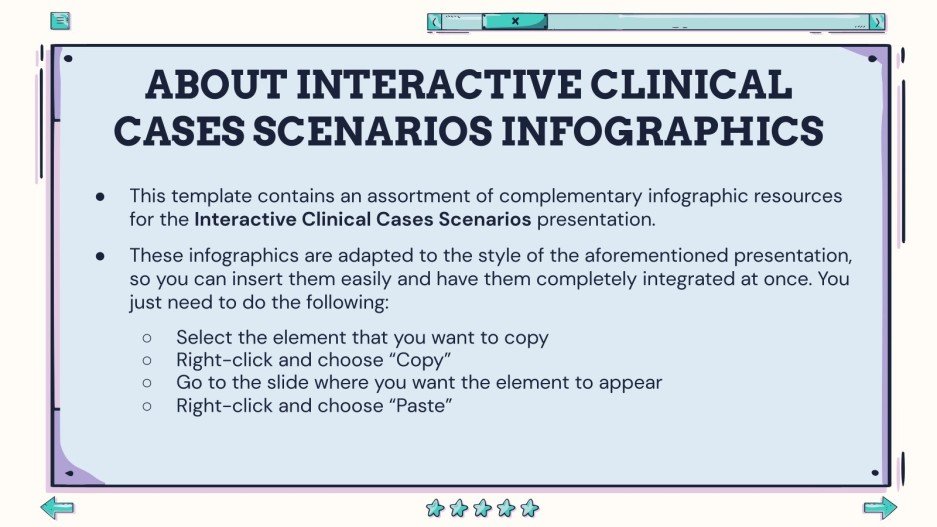 Interactive Clinical Cases Scenarios Infographics