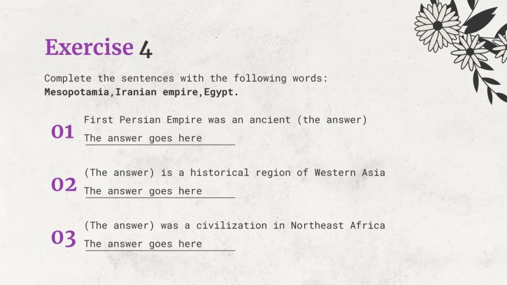 Vintage Style History Lesson for High School presentation template 