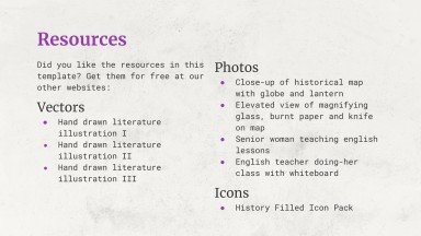 Vintage Style History Lesson for High School presentation template 