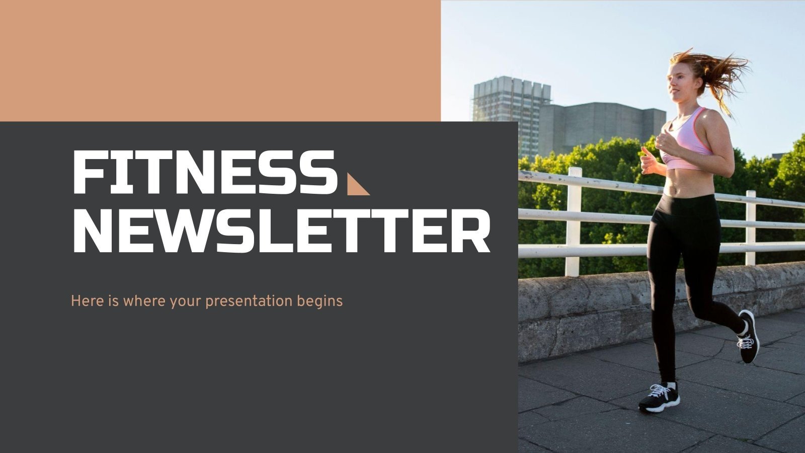 Newsletter sur le fitness Modèles de présentation