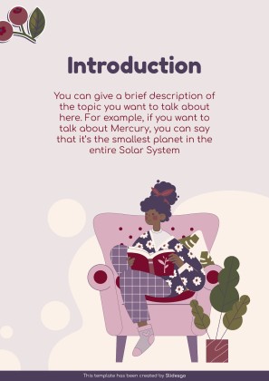 Vocabulary Learning Bubble Maps for Education presentation template 