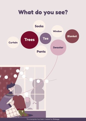 Vocabulary Learning Bubble Maps for Education presentation template 