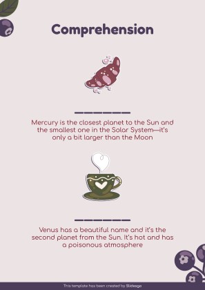 Vocabulary Learning Bubble Maps for Education presentation template 