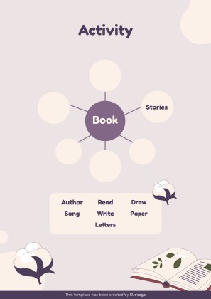 Vocabulary Learning Bubble Maps for Education presentation template 