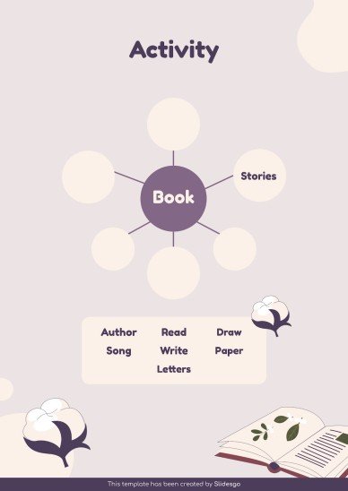 Vocabulary Learning Bubble Maps for Education presentation template 