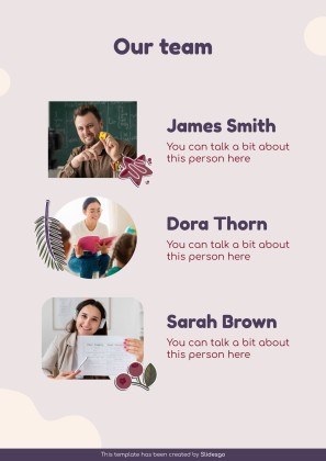 Vocabulary Learning Bubble Maps for Education presentation template 