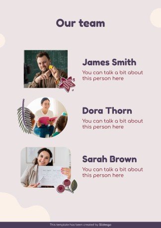 Vocabulary Learning Bubble Maps for Education presentation template 