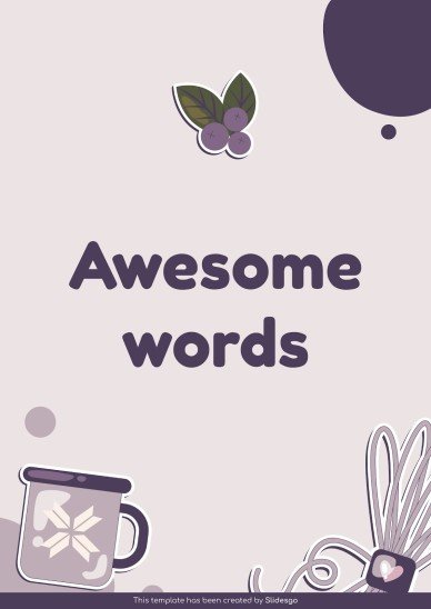 Vocabulary Learning Bubble Maps for Education presentation template 