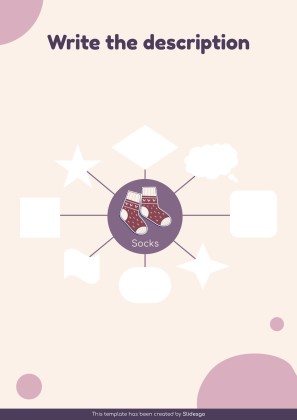 Vocabulary Learning Bubble Maps for Education presentation template 