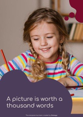 Vocabulary Learning Bubble Maps for Education presentation template 