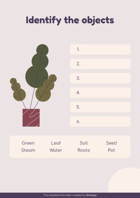 Vocabulary Learning Bubble Maps for Education presentation template 