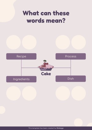 Vocabulary Learning Bubble Maps for Education presentation template 