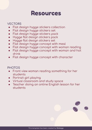 Vocabulary Learning Bubble Maps for Education presentation template 