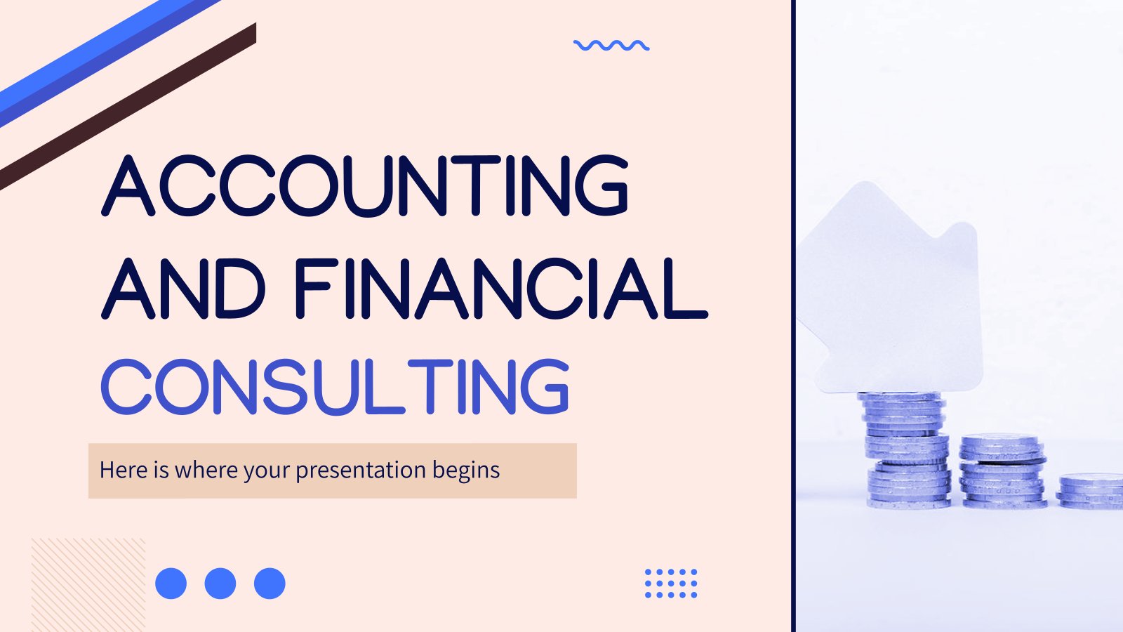 Buchhaltung und Finanzberatung Präsentationsvorlage