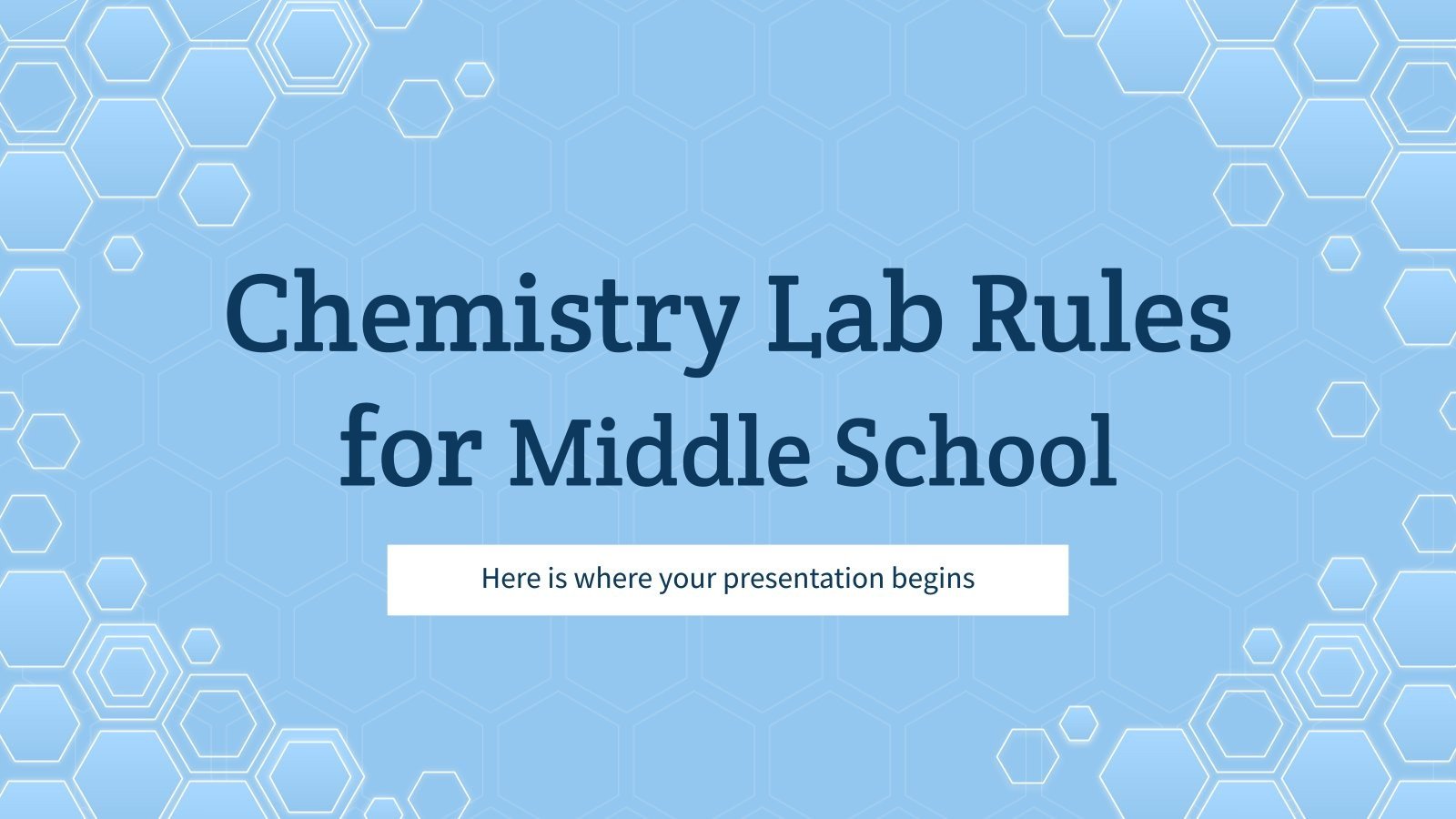 Chemistry Lab Rules for Middle School Google Slides & PPT