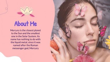 Butterflies Portfolio presentation template