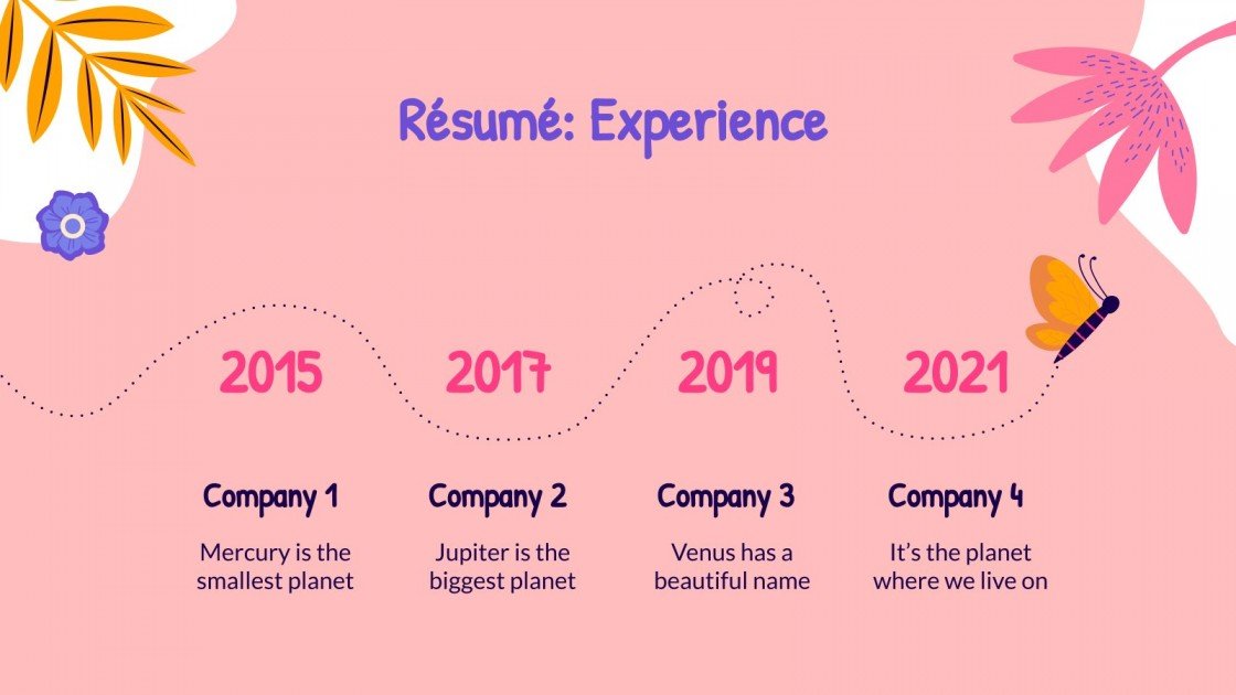 Butterflies Portfolio Google Slides and PowerPoint template