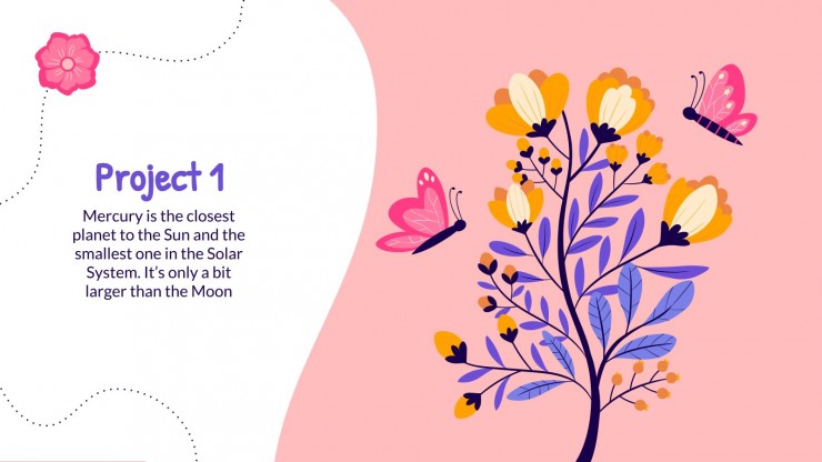Butterflies Portfolio presentation template
