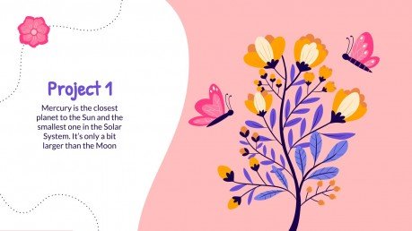 Butterflies Portfolio presentation template