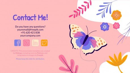Butterflies Portfolio presentation template