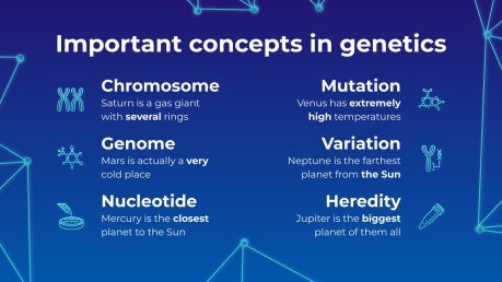 Licence en biologie : patrimoine génétique Modèles de présentation