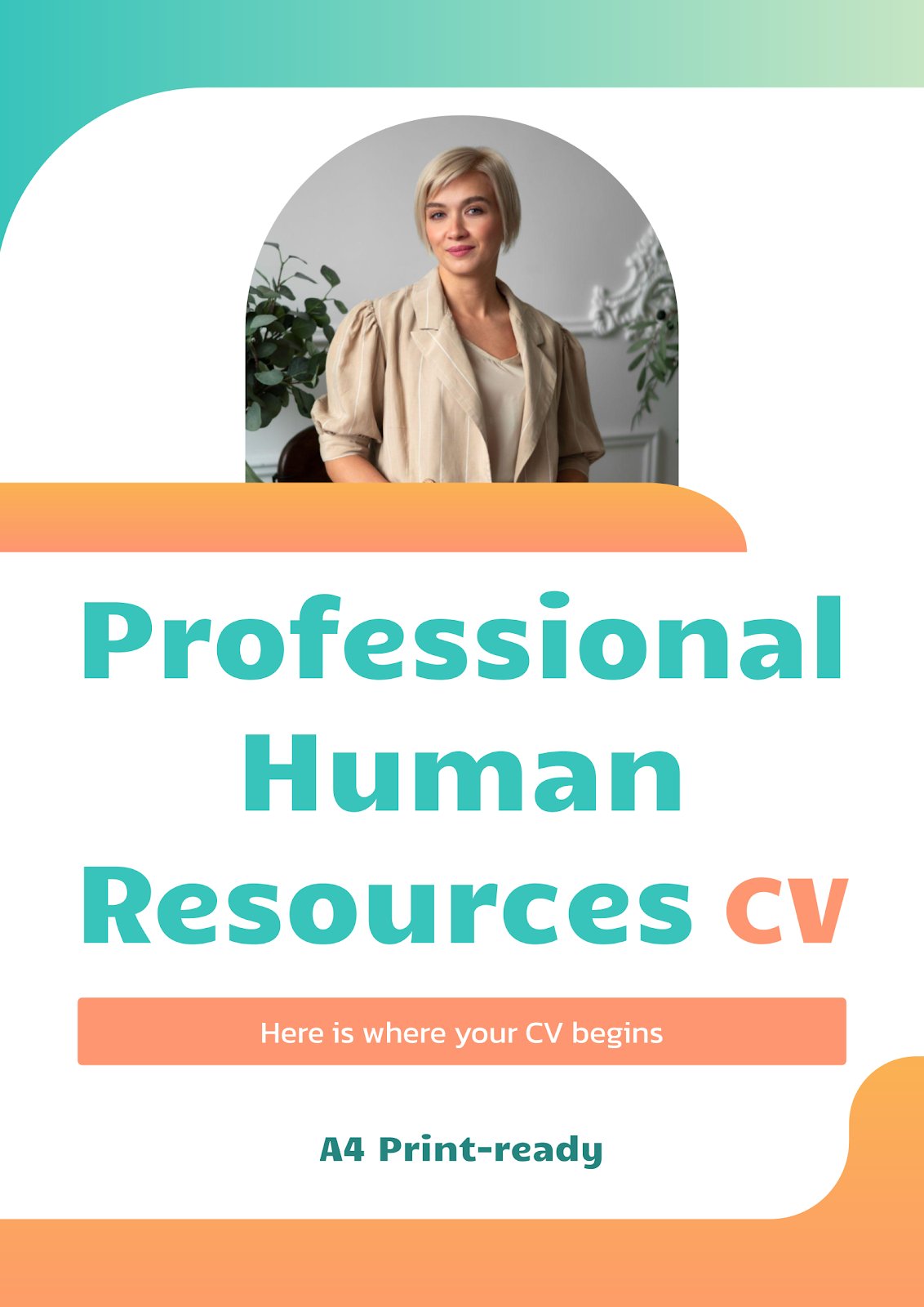 Human Cv Professional Human Resources CV | Google Slides & PPT