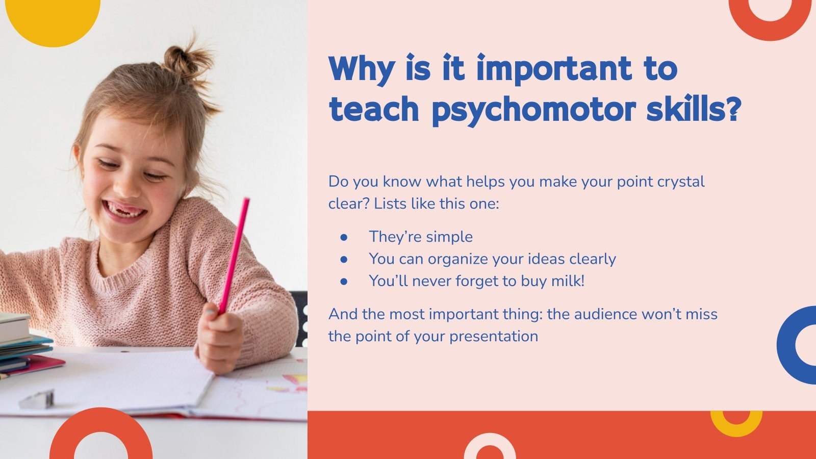 Early Childhood Education Major for College Psychomotor