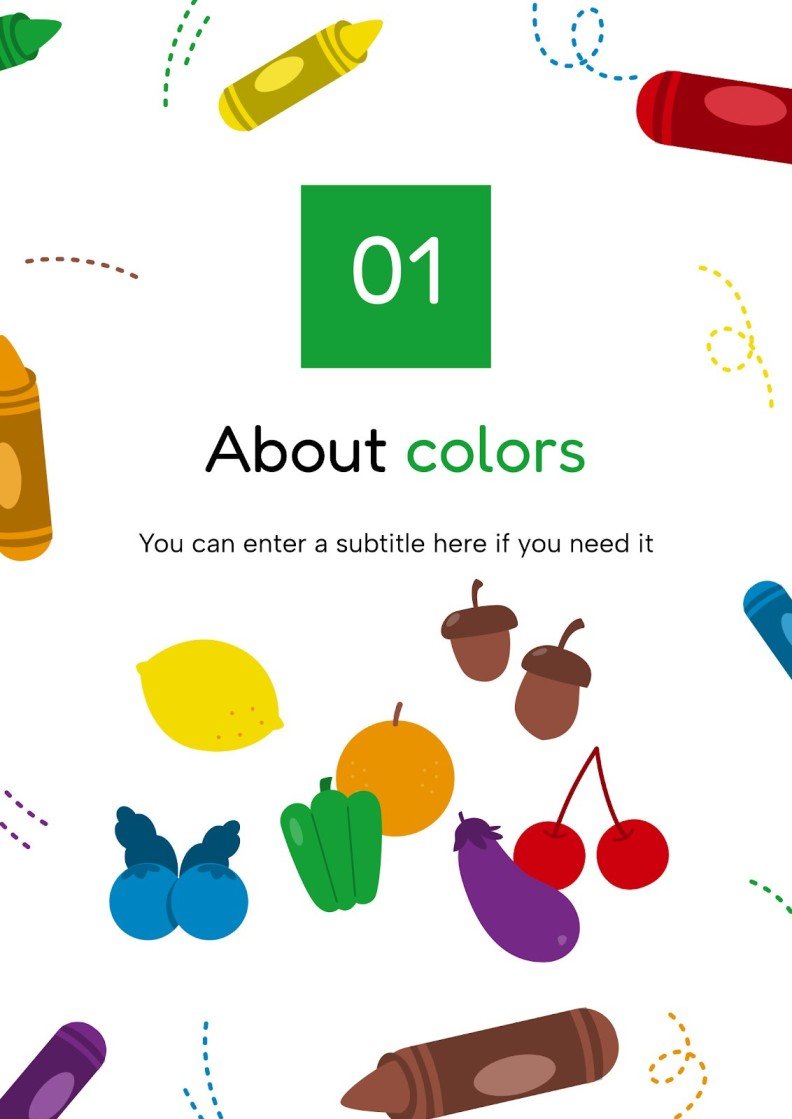 Printable Colors Activities For Pre K Google Slides PPT