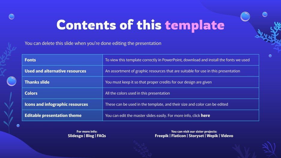 All About Jellyfish Google Slides & PowerPoint template