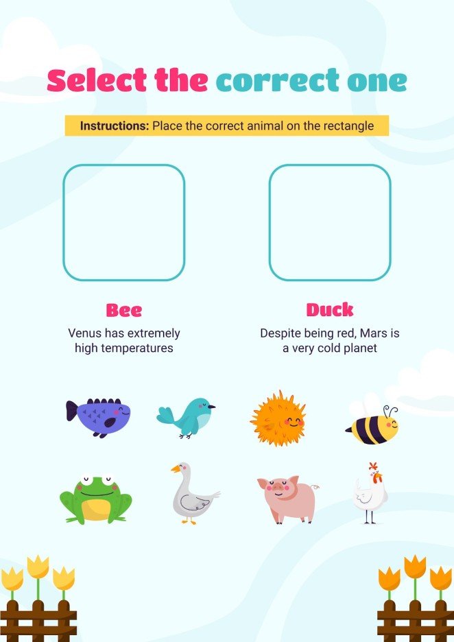 Beautiful Spring Animals Activities | Google Slides & PPT